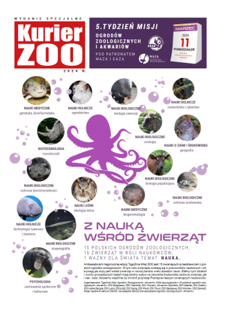 KURIER ZOO 2024 – 5. TyDzień Misji Ogrodów Zoologicznych i Akwariów